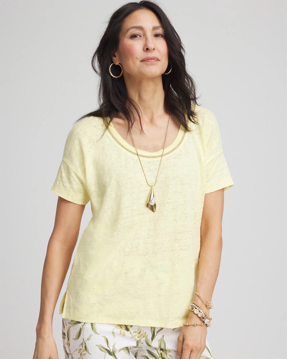 Linen Cotton Lining Pilled Tee